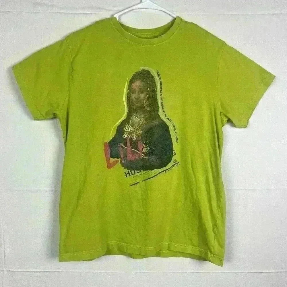 Hustle Gang - Pledge‎ Allegiance - Size Large - Green Crew Neck Short Sleeve